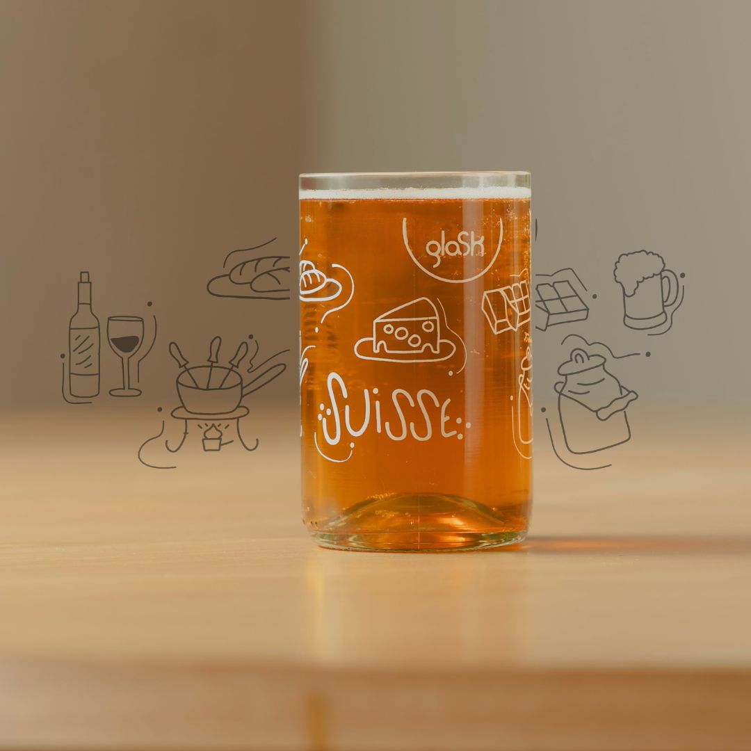 La Suisse transparent - Set mit 4 Gläsern