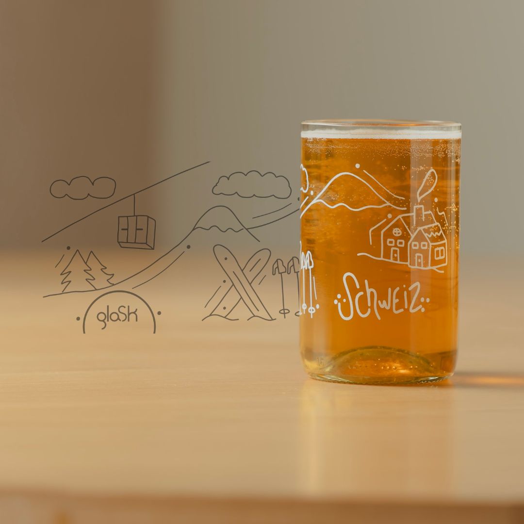 La Suisse transparent - Set mit 4 Gläsern