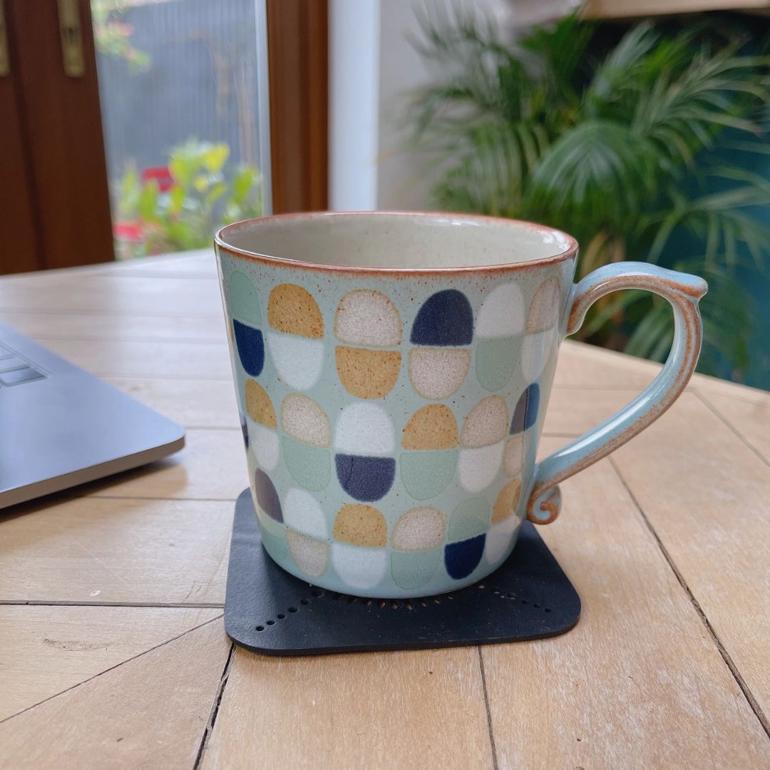 Square Recycled Rubber Coasters – Set of 2
