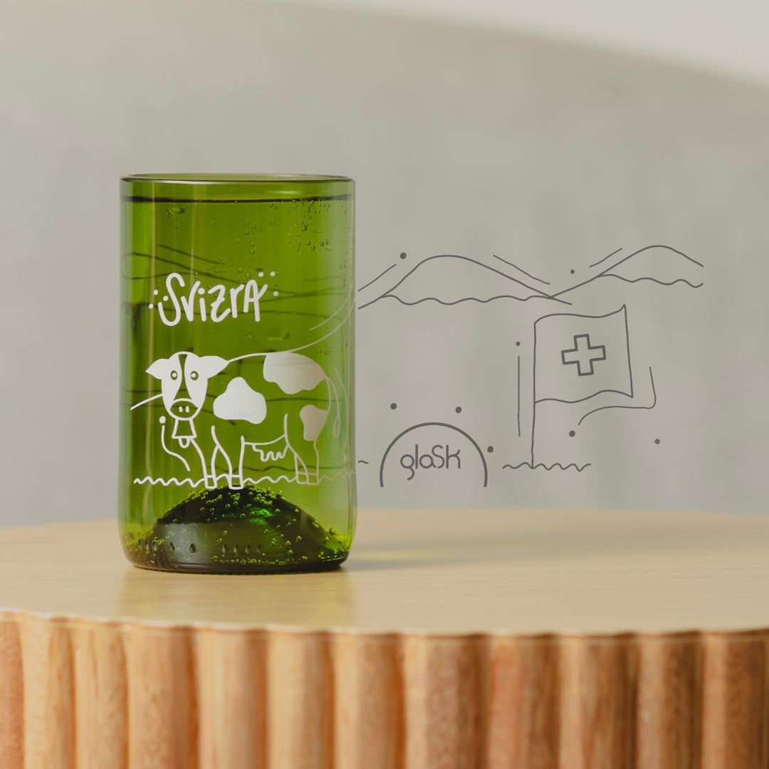 Switzerland green - Set of 4 glasses