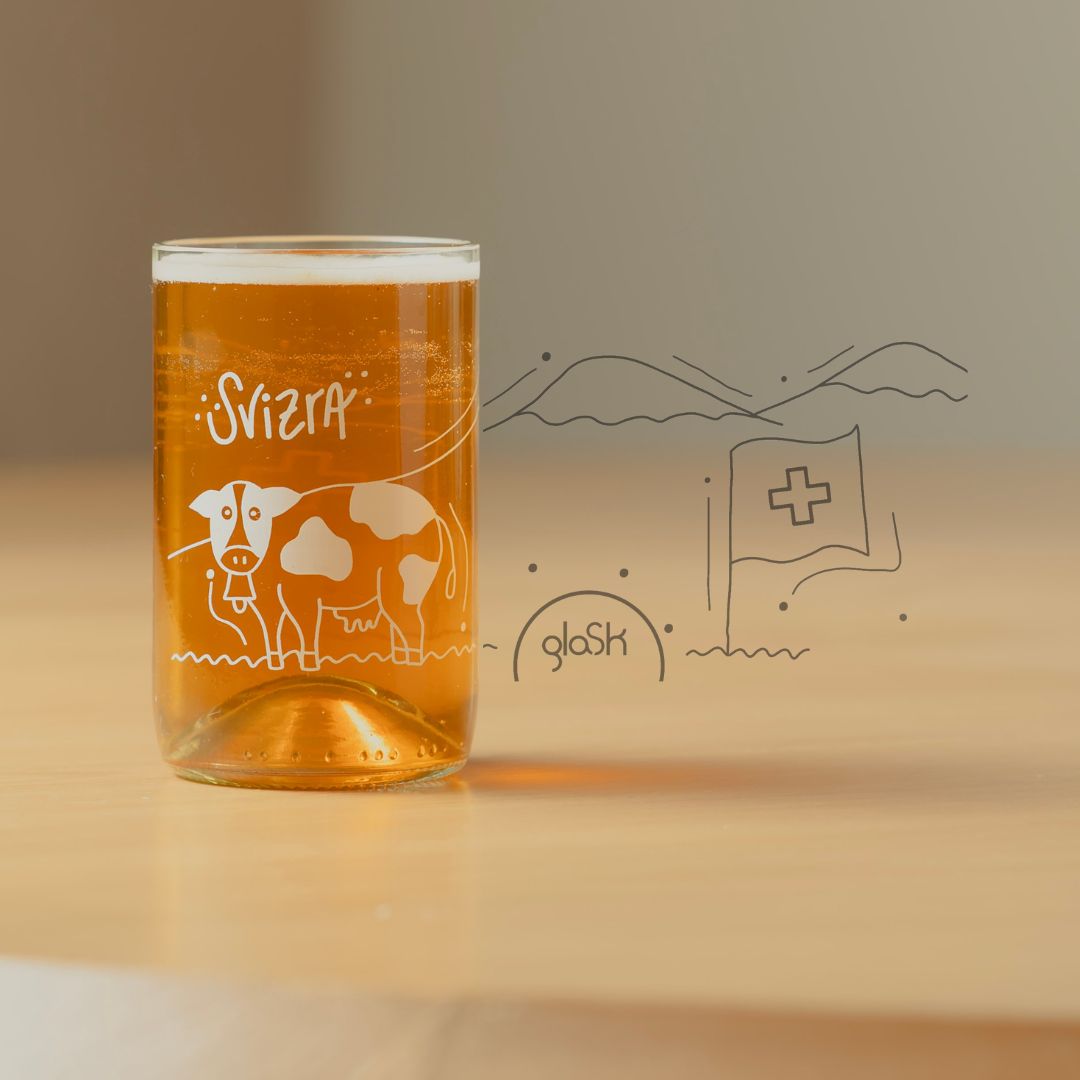 La Suisse transparent - Set mit 4 Gläsern