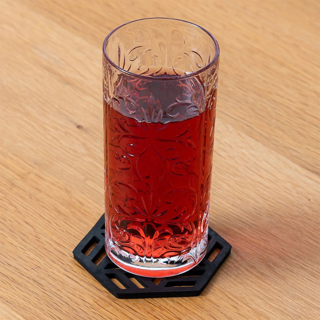 Zeta Recycled Rubber Coasters – Set of 2