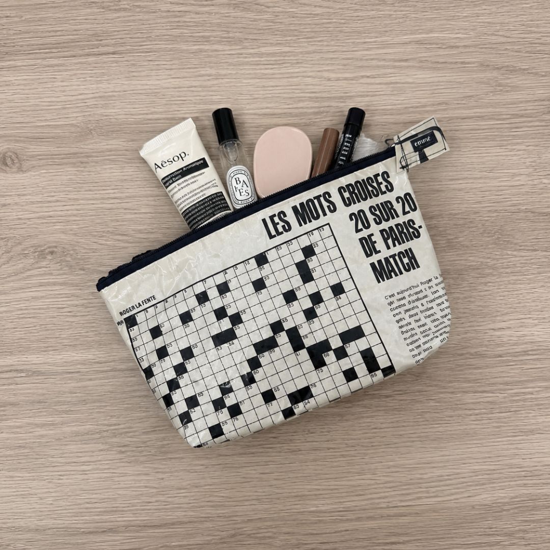 Kosmetiktasche aus Vintage-Paris-Match-Magazinseite