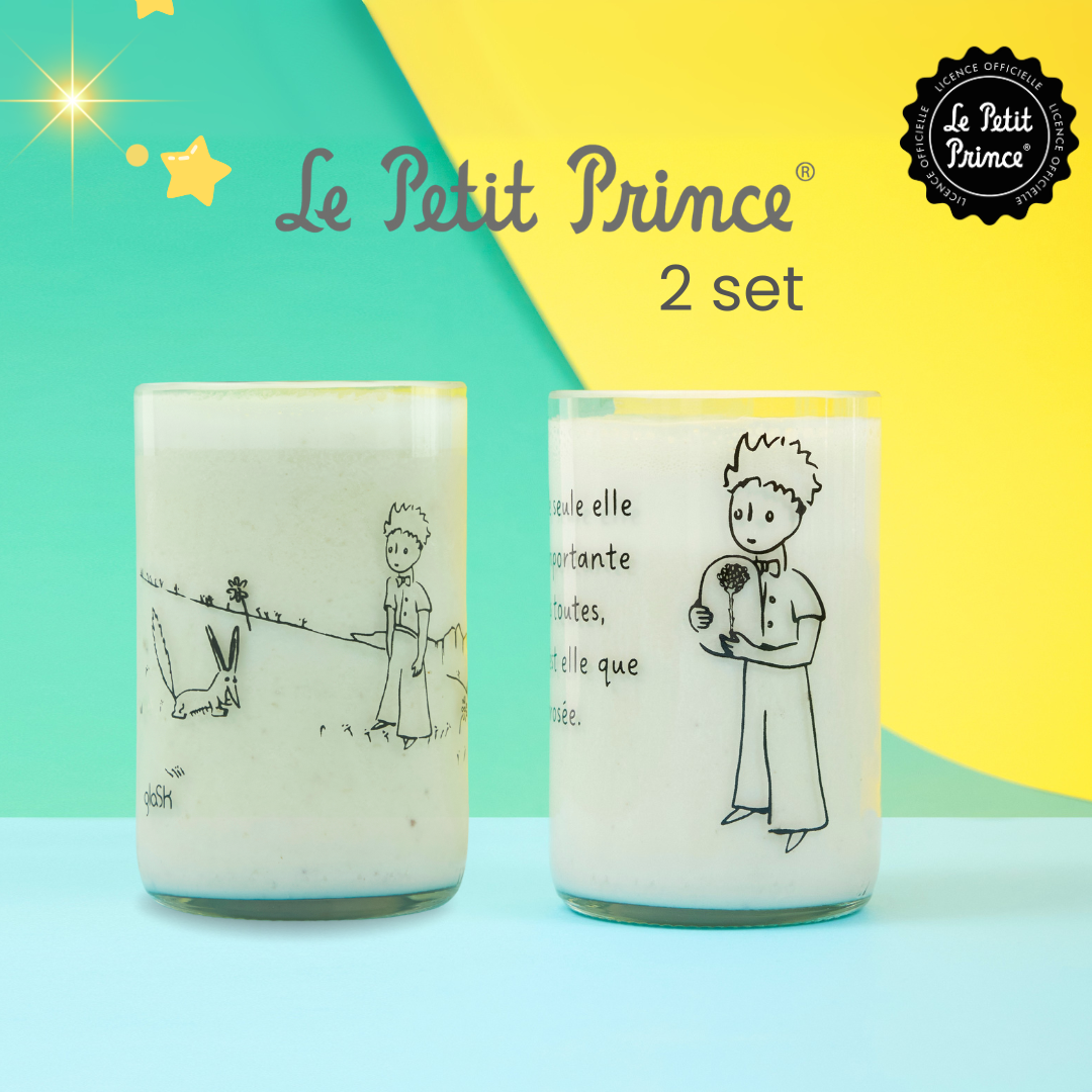 The Little Prince transparent - Set of 2 glasses