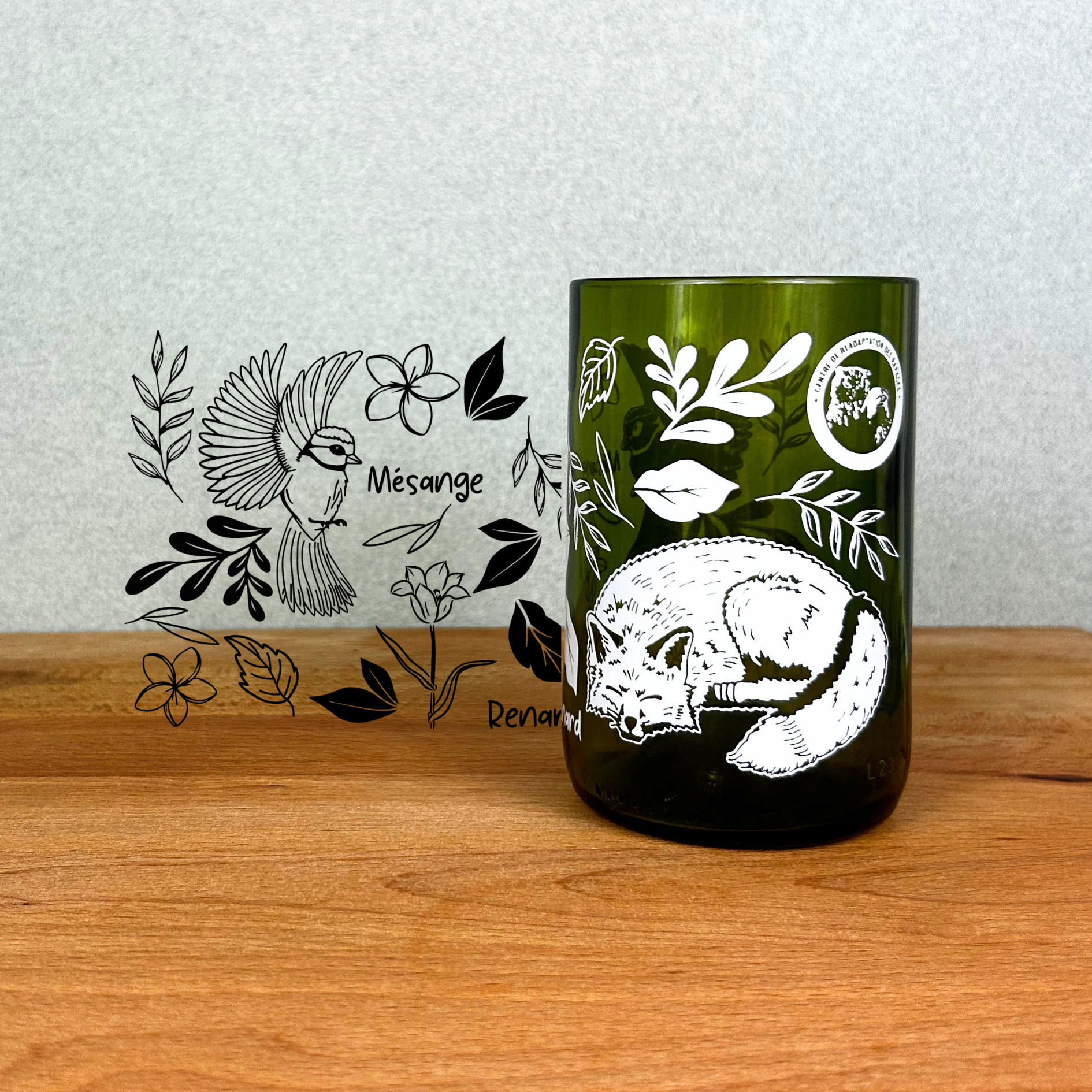 Faune Sauvage - Set de 2 verres