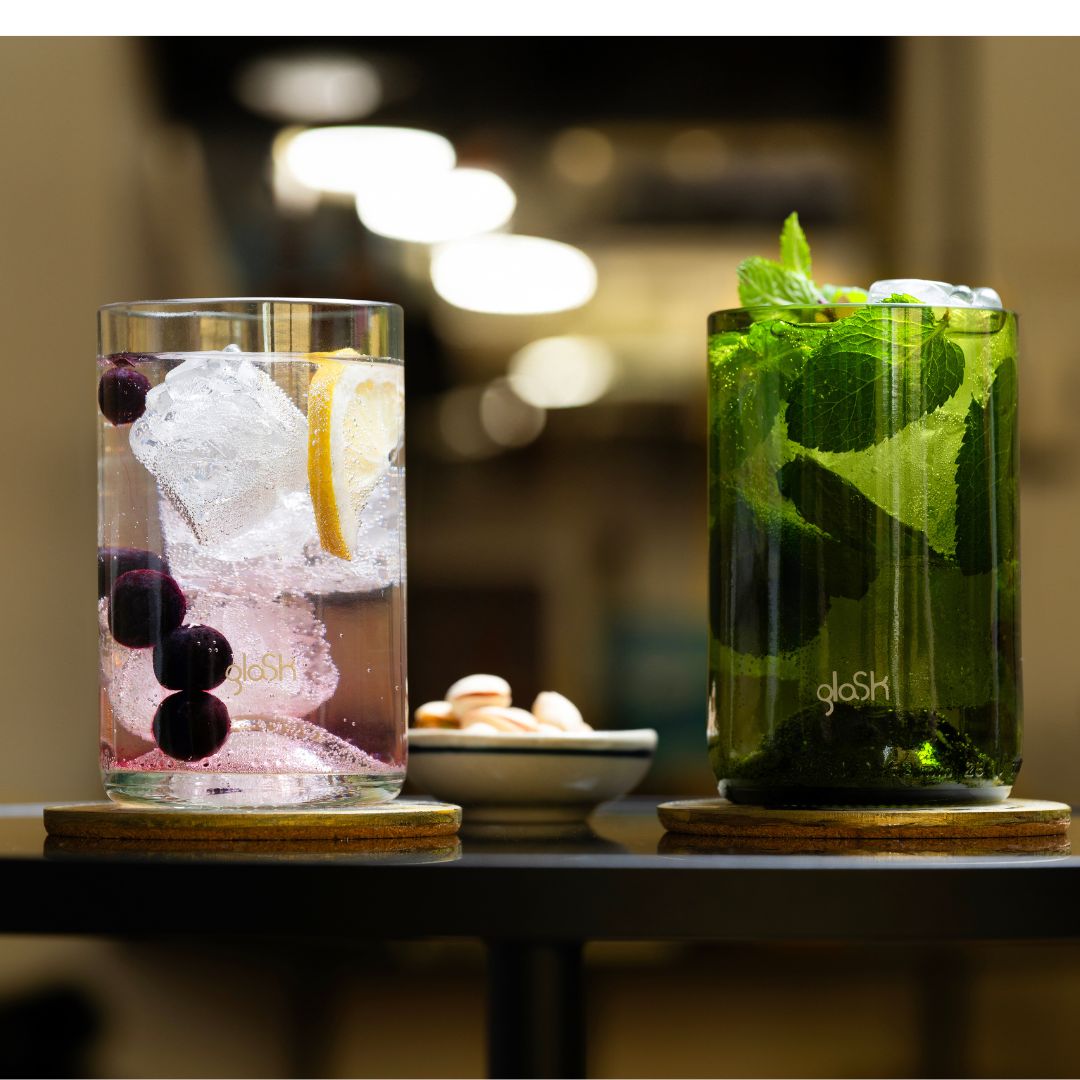 Nu - Set mit 4 recycelten Gläsern