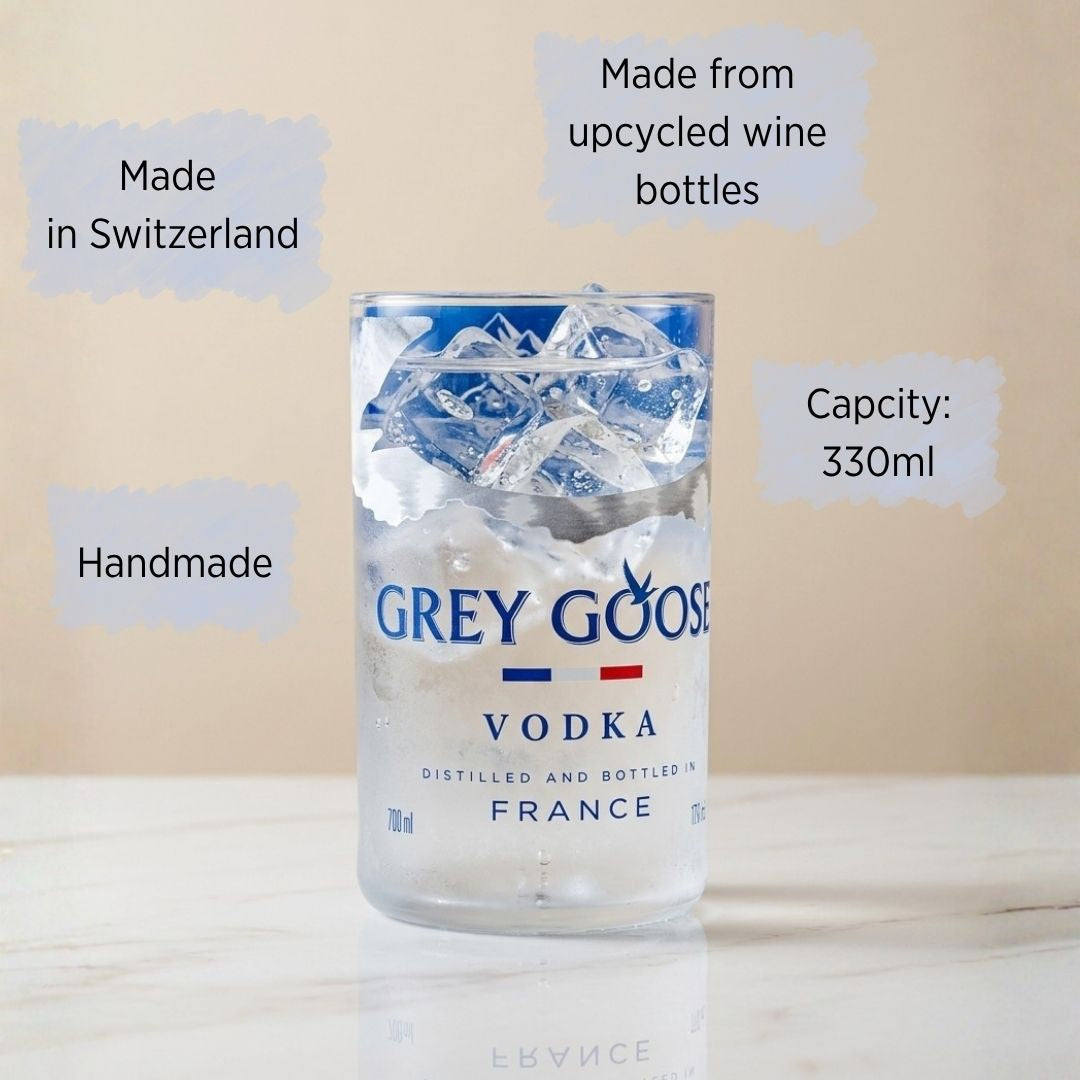 Goose – 2er Set recycelten Gläsern
