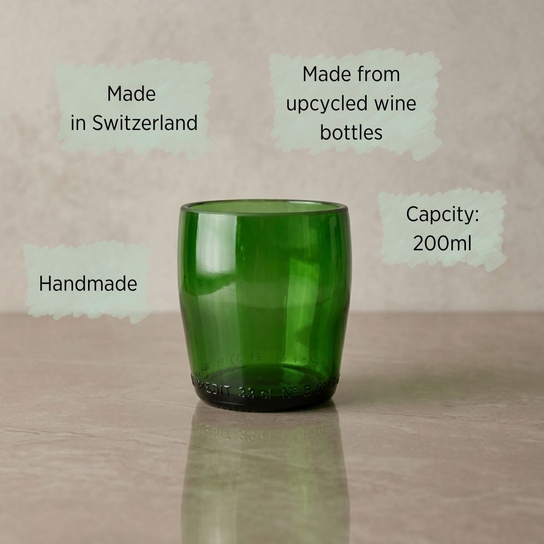 Les Bulles – 2er-Set recycelten Gläsern