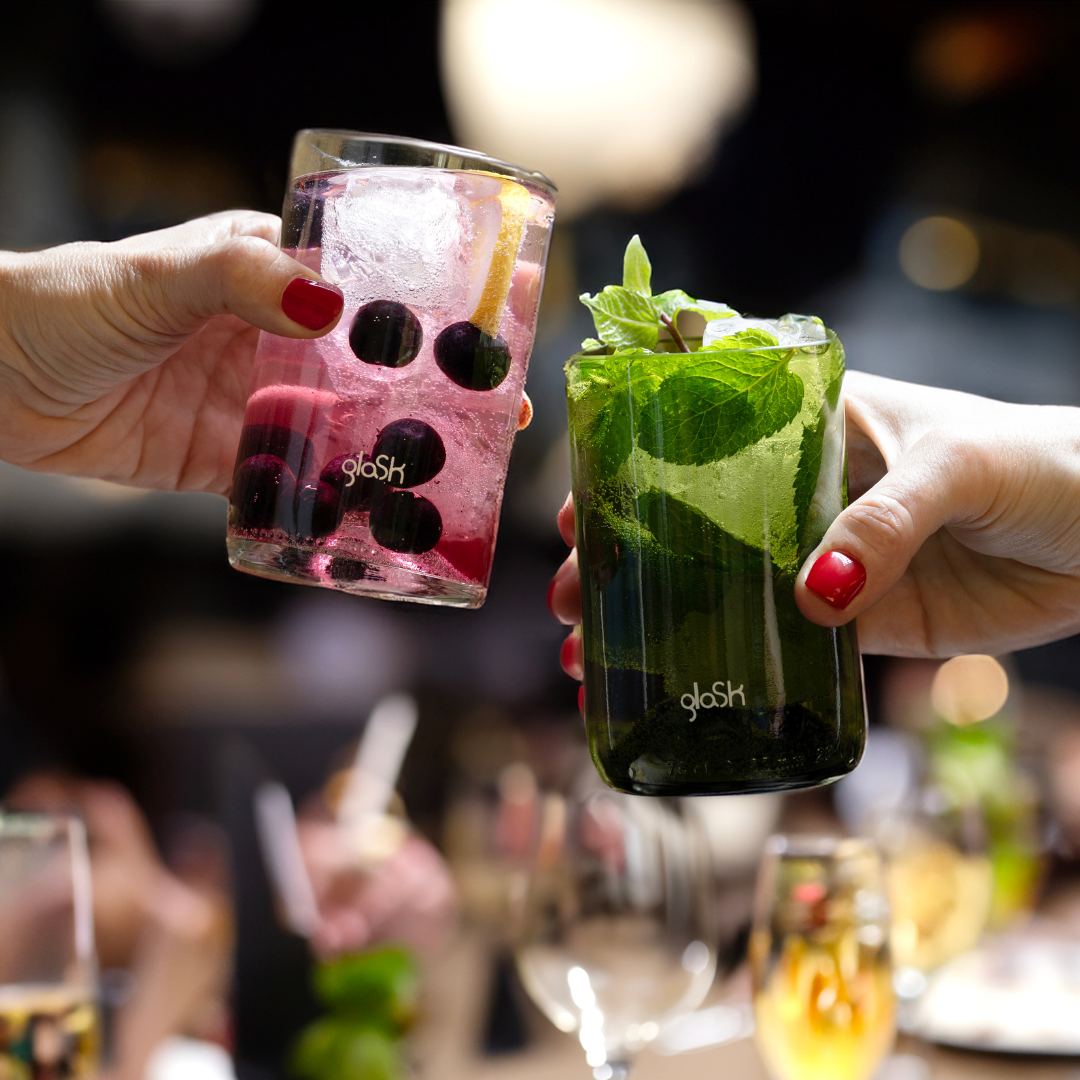 Nu - Set mit 4 recycelten Gläsern
