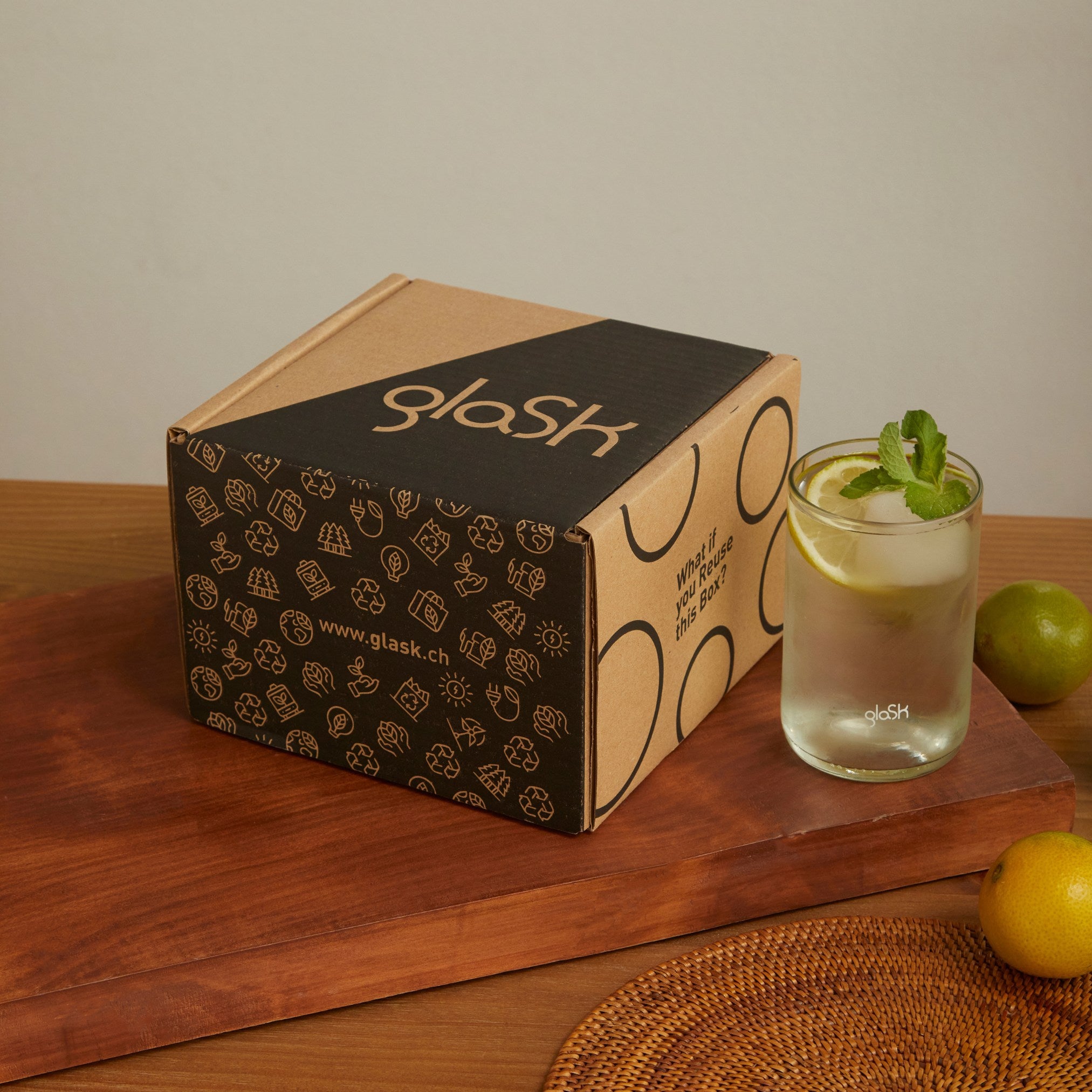 Nu - Set mit 4 recycelten Gläsern