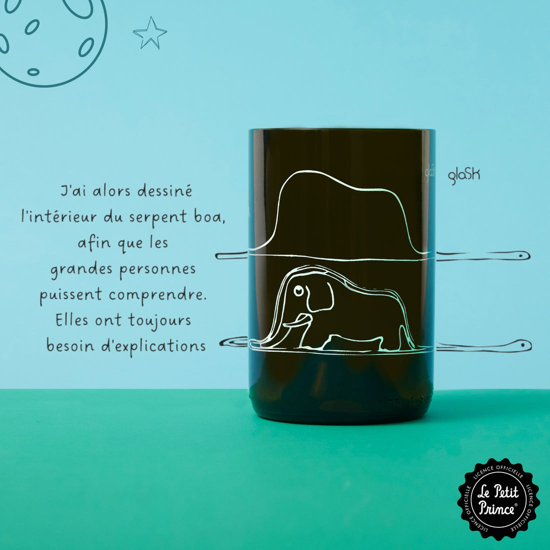 Le Petit Prince brun - Set de 2 verres