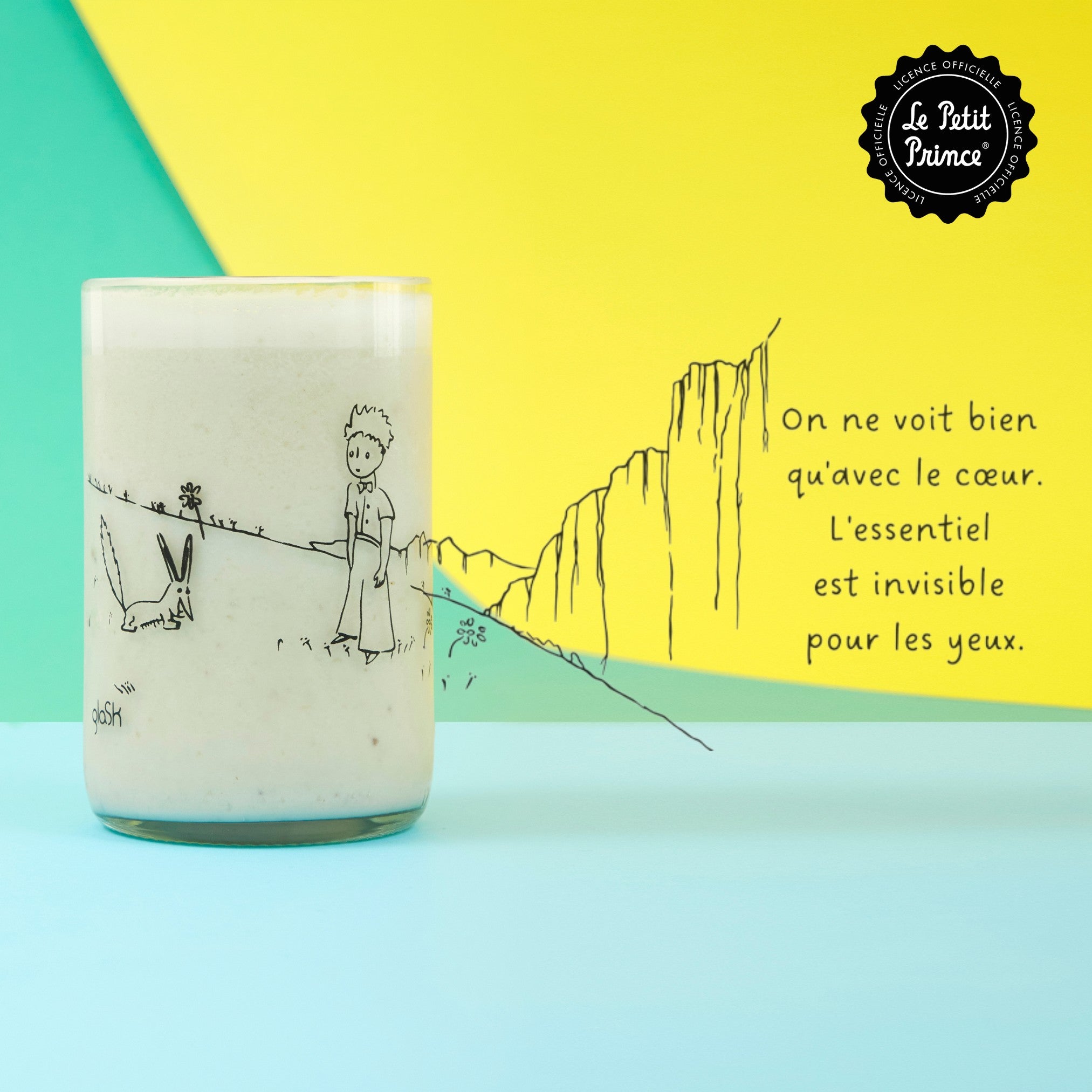 The Little Prince transparent - Set of 2 glasses