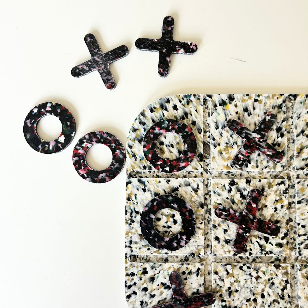 Jeu de morpion en plastique recyclé