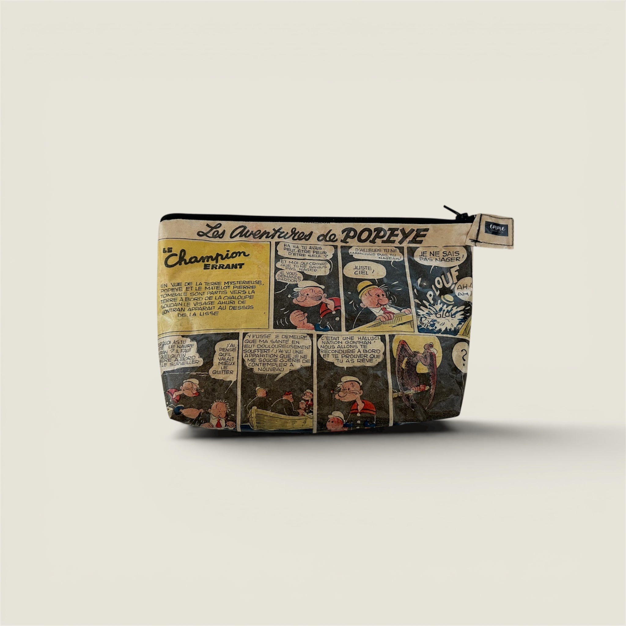 Trousse en page de magazine vintage Popeye
