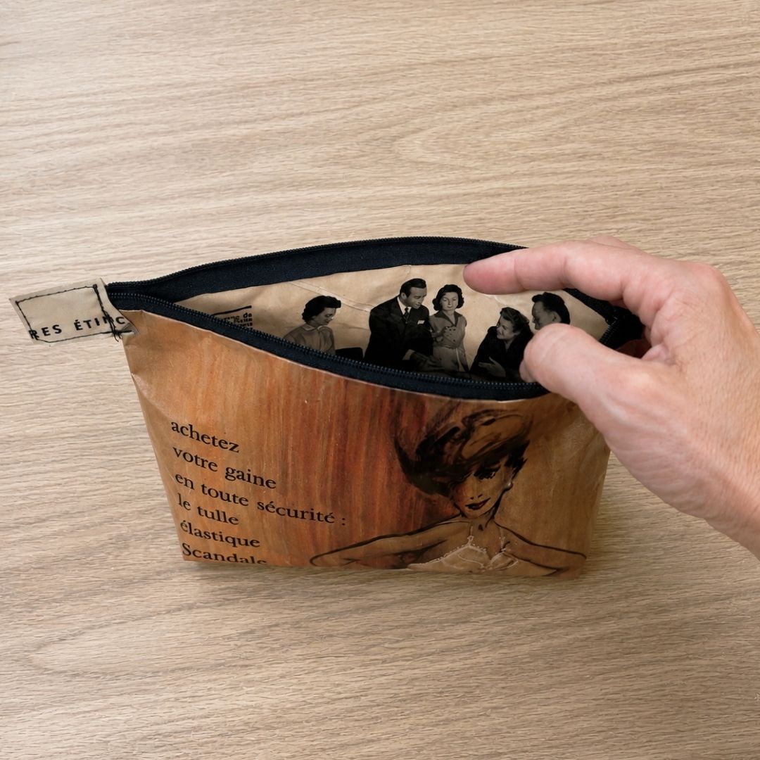 Kulturtasche aus Vintage-Magazinseite Scandale