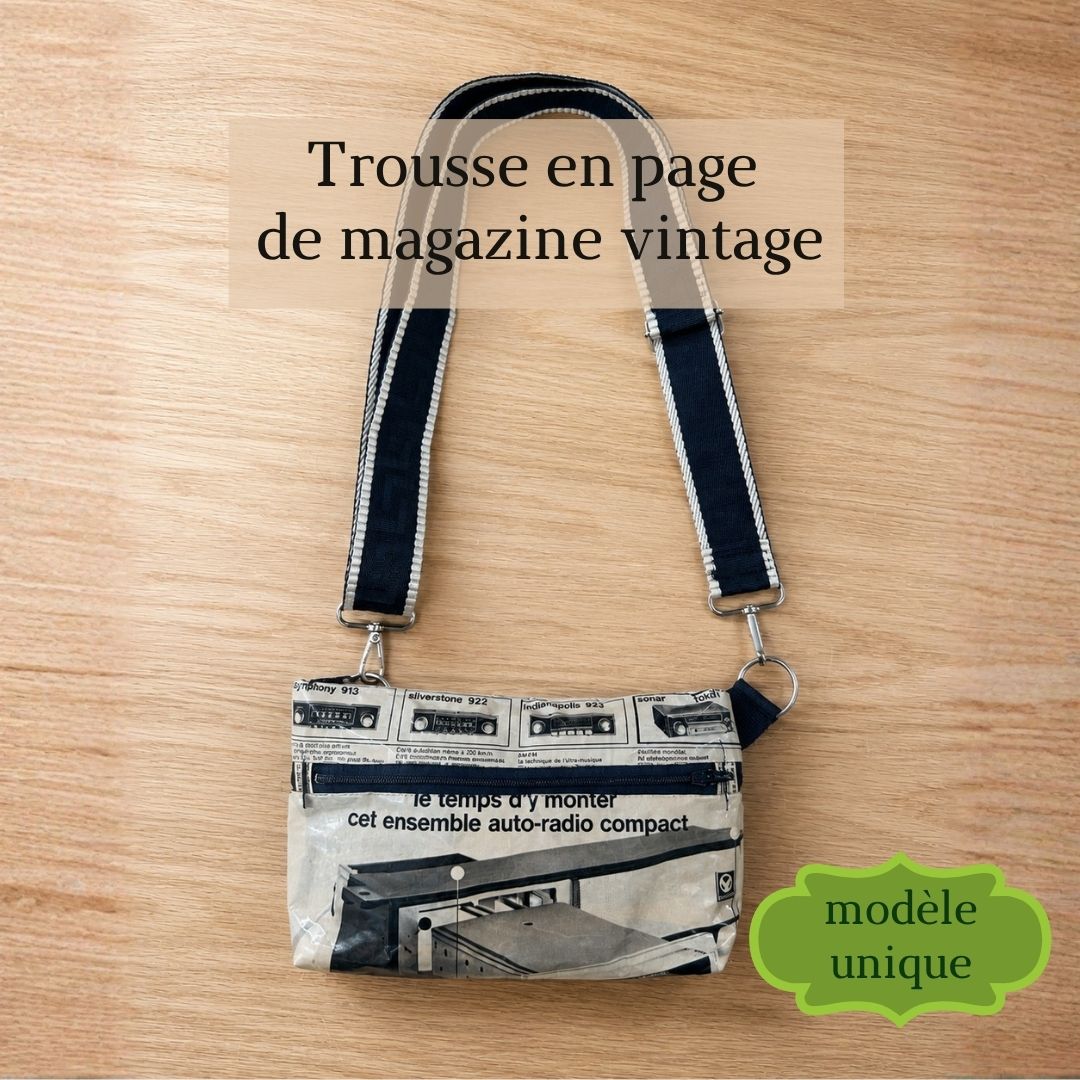 Banane en page de magazine vintage Voxon