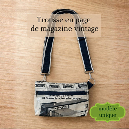 Banane en page de magazine vintage Voxon