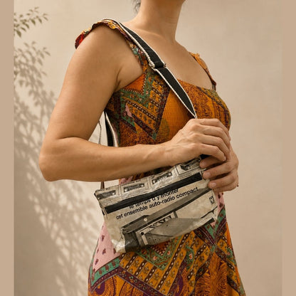 Banane en page de magazine vintage Voxon