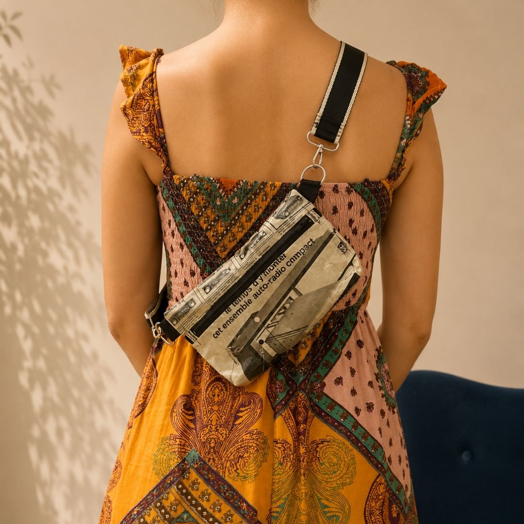 Banane en page de magazine vintage Voxon