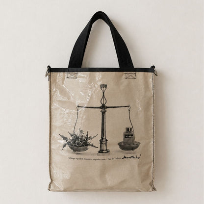 Sac cabas en page de magazine vintage Moustache