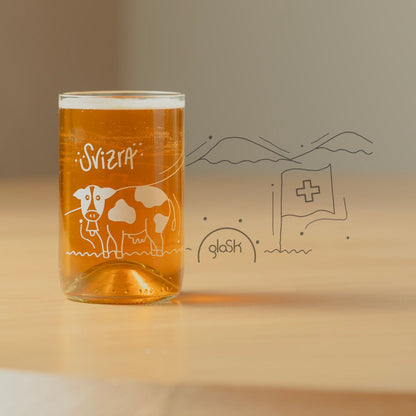 La Suisse transparent- Set de 2 verres