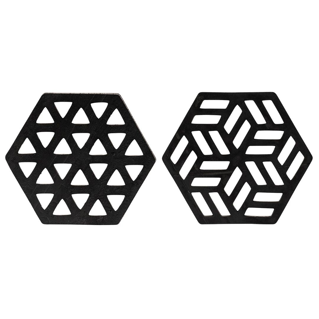 Zeta-Untersetzer aus recyceltem Gummi – Set aus 2