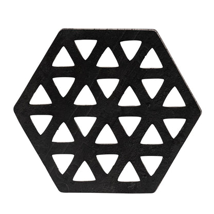 Sous-verres Zeta en caoutchouc recyclé – Set de 2