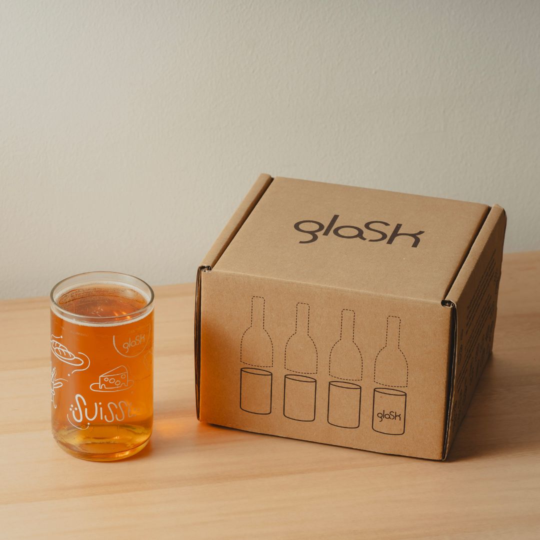 La Suisse transparent- Set de 2 verres