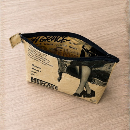 Trousse en page de magazine vintage Nescafé