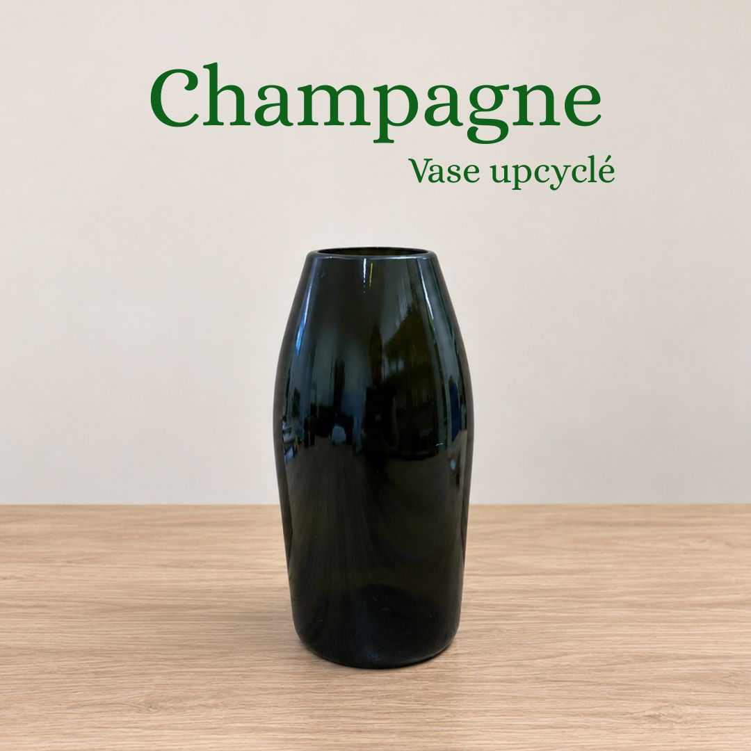 Champagner – Upcycling-Vase