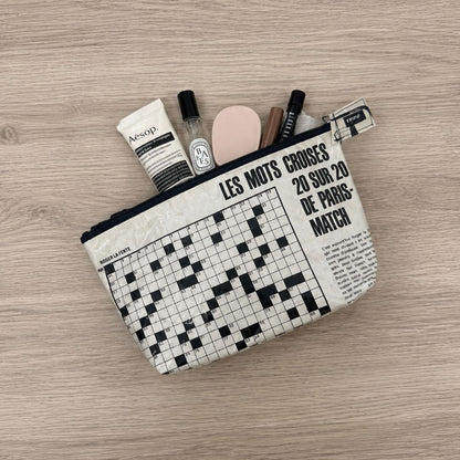 Kosmetiktasche aus Vintage-Paris-Match-Magazinseite