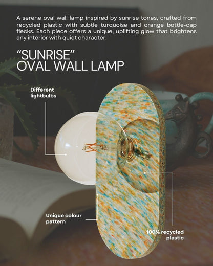 Lippen-Wandlampe aus recyceltem Kunststoff