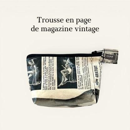 Trousse en page de magazine vintage Petit Femme