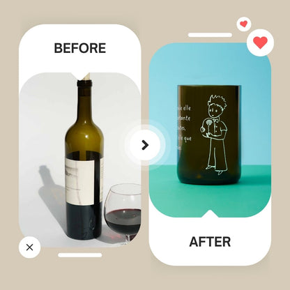 The Little Prince - Set of 4 green glasses