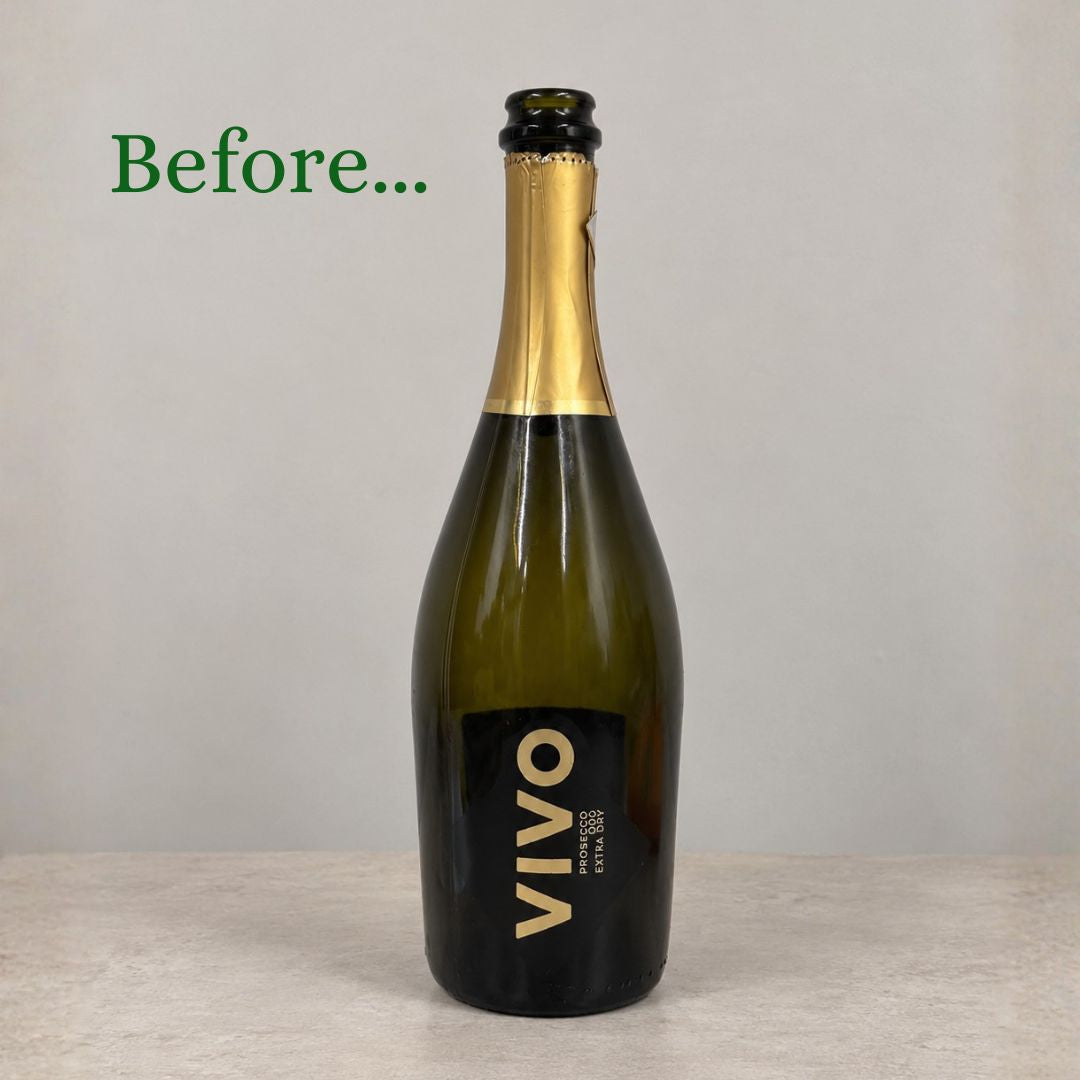 Champagne - Vase upcyclé
