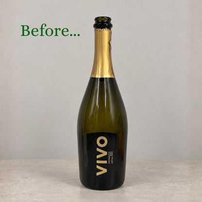 Champagne - Vase upcyclé
