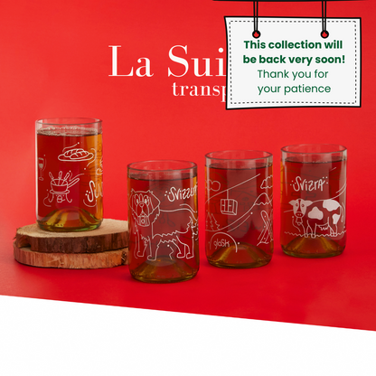 La Suisse transparent - Set mit 4 Gläsern