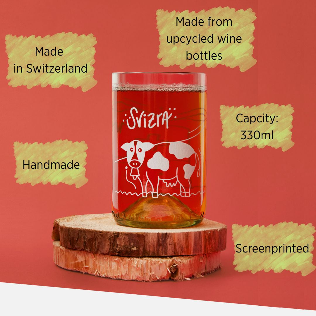 La Suisse - Set de 4 verres transparents