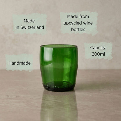 Les Bulles – 2er-Set recycelten Gläsern