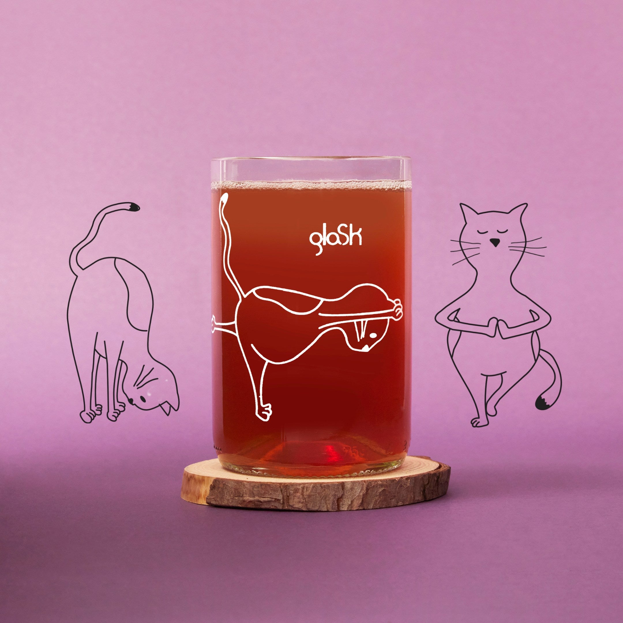 Les Chats - Set de 4 verres