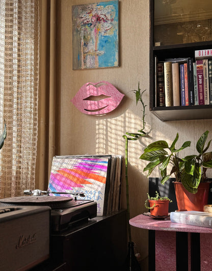 Recycled Plastic Lips Wall Lamp