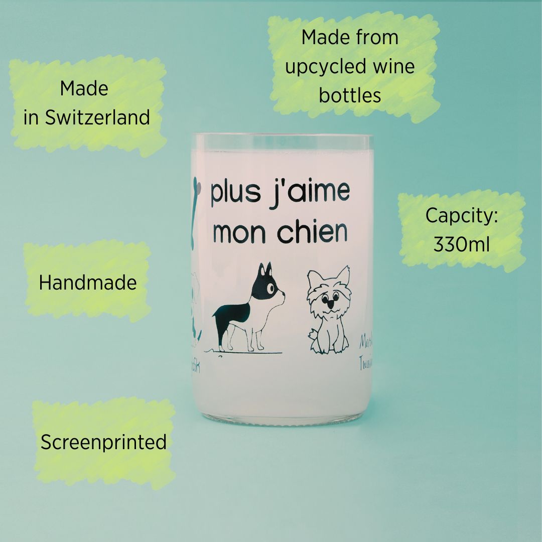 Dog Lover English - Set de 2 verres