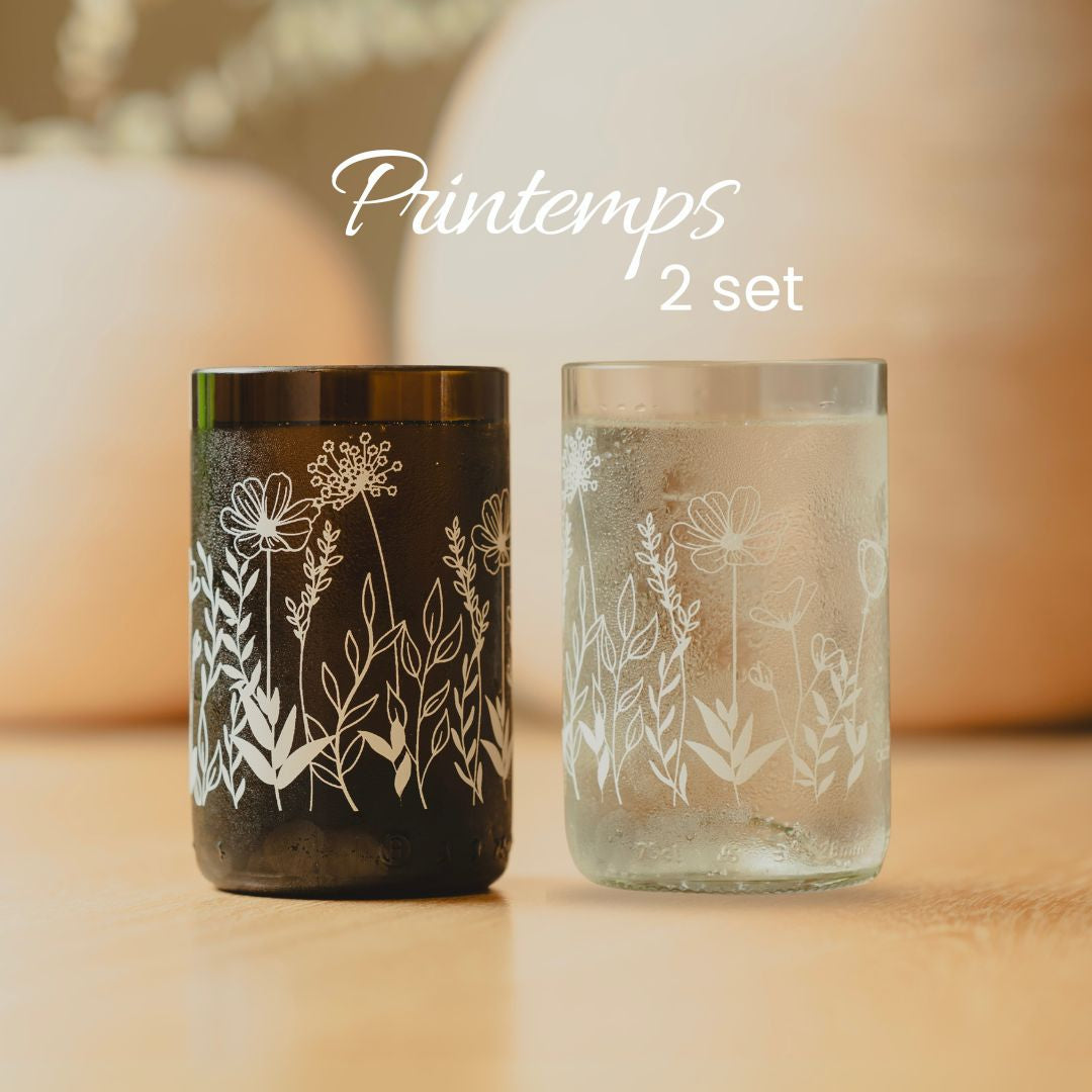 Printemps - Set de 2 verres