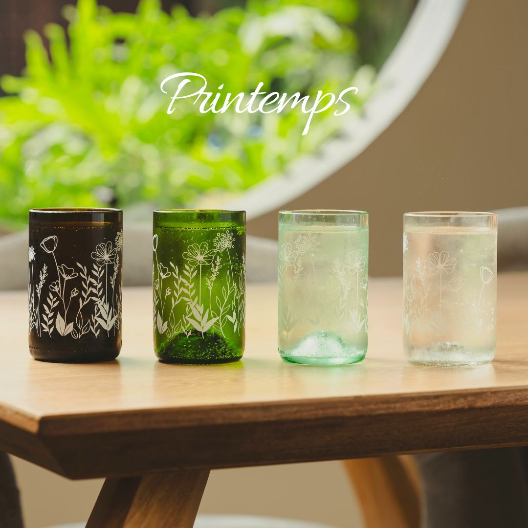 Printemps - Set de 4 verres