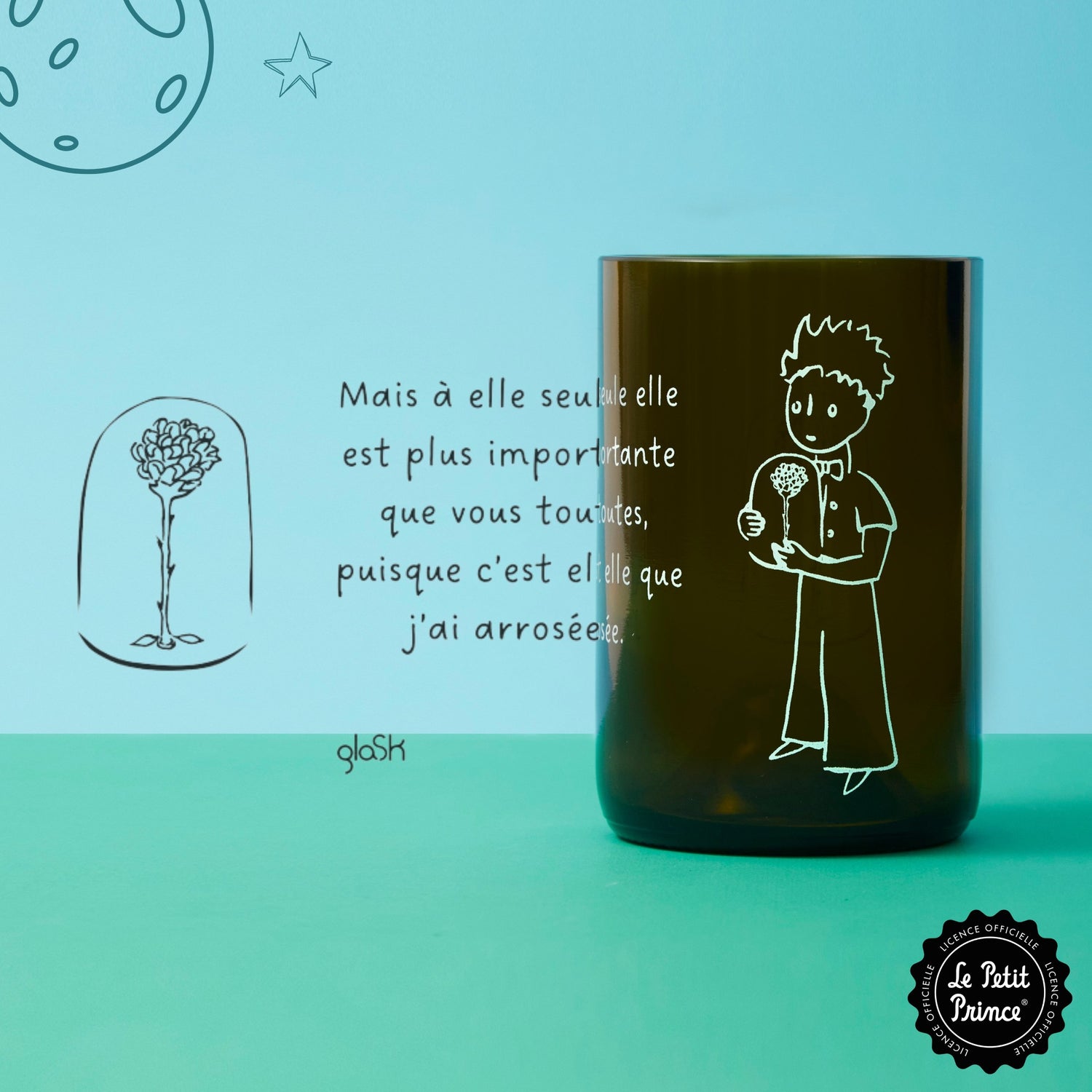 Le Petit Prince brun - Set de 2 verres