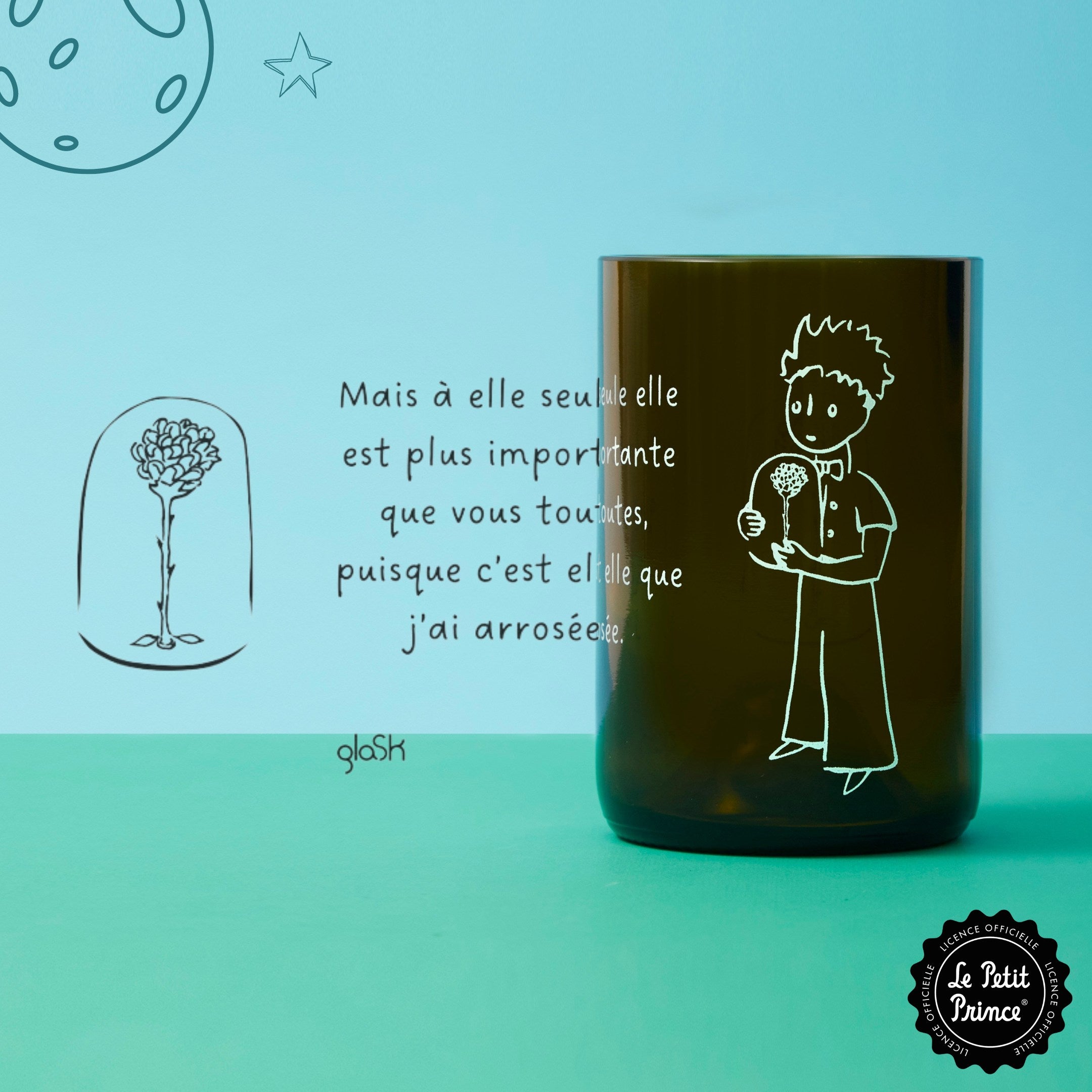 Le Petit Prince brun - Set de 2 verres