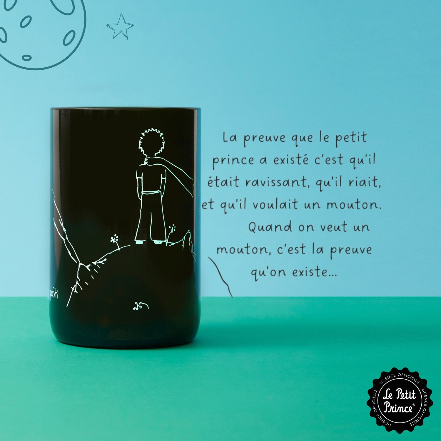 Le Petit Prince vert - Set de 4 verres