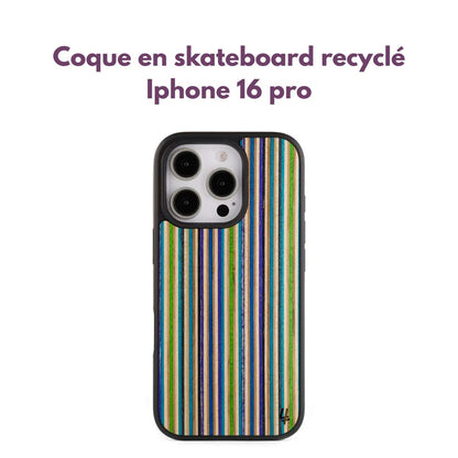 Lagoon Handyhülle aus recyceltem Skateboard – iPhone 16 Pro