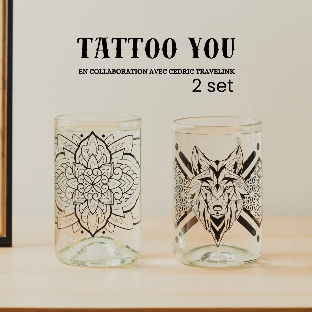 Tattoo you - Set de 2 verres
