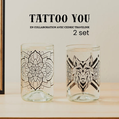 Tattoo you - Set de 2 verres